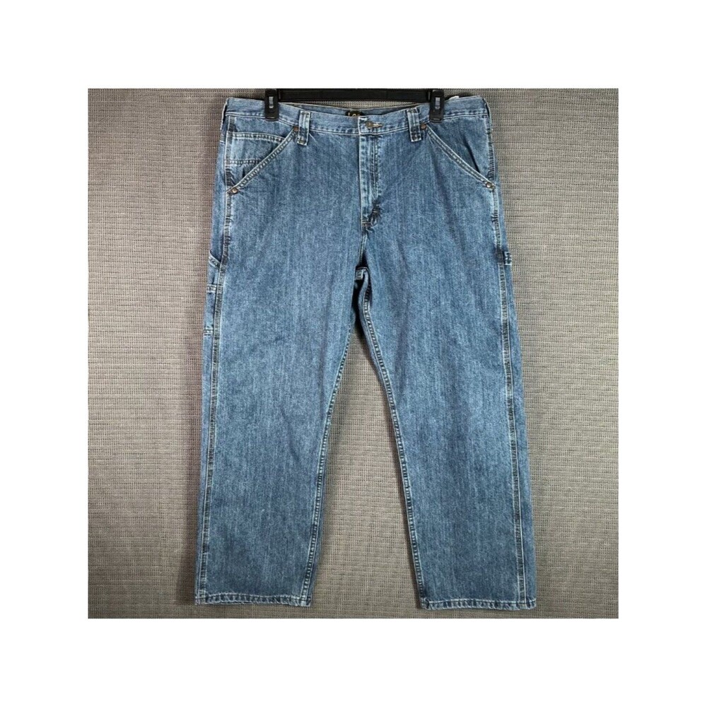 Lee Loose Fit Men's Size 40 x 30 Carpenter Denim Jeans Vintage Workwear Style